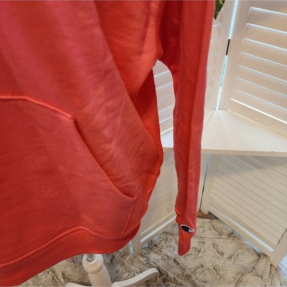 CHAMPION NEW HOODED SWEATERSHIRT WITH MULTI COLOR LETTERING SIZE LARGE - Picture 2 of 6